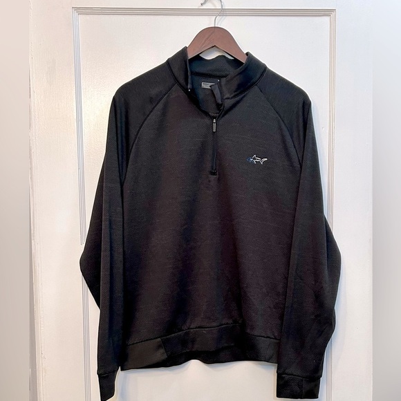 Greg Norman Men’s Active Pullover Quarter Zip Black size Large - Picture 1 of 5